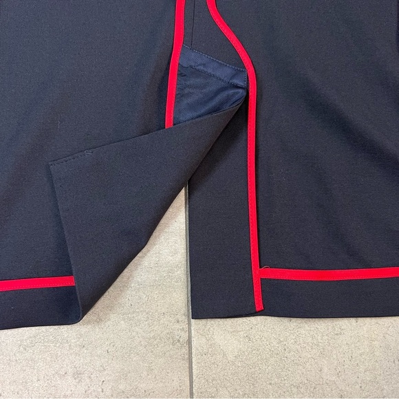 Express Performance Navy Blue Slim Sport Coat Size 44R - Picture 6 of 11